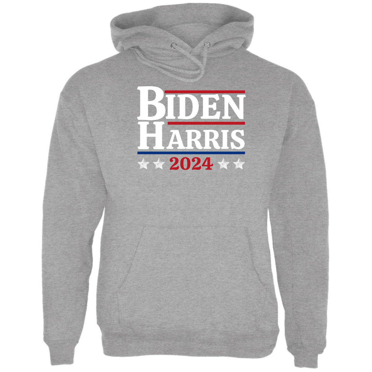 Election 2024 Biden Harris 2024 Mens Pullover Hoodie Men's Hoodies Oldglory.com SM Heather Grey 