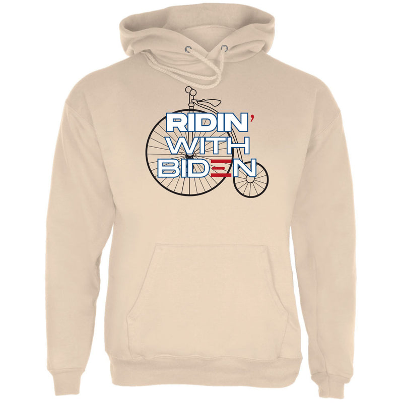 Election 2024 Ridin With Biden Vintage Bike Mens Pullover Hoodie Men's Hoodies Oldglory.com SM Sand 