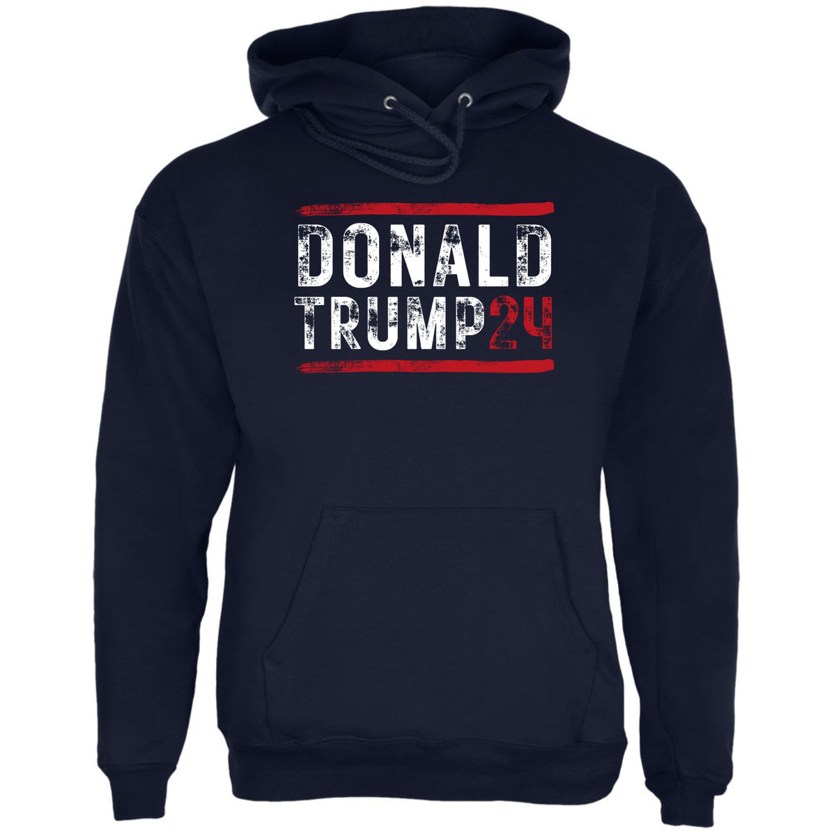 Election 2024 Trump 24 Stencil Art Mens Pullover Hoodie Men's Hoodies Oldglory.com SM Navy 