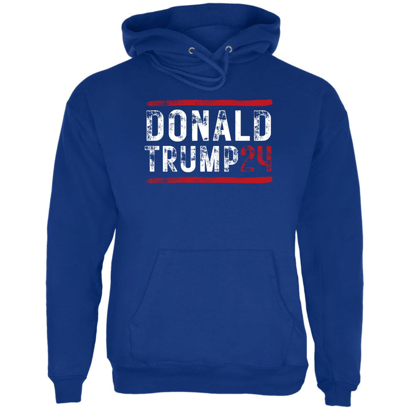 Election 2024 Trump 24 Stencil Art Mens Pullover Hoodie Men's Hoodies Oldglory.com SM Royal 