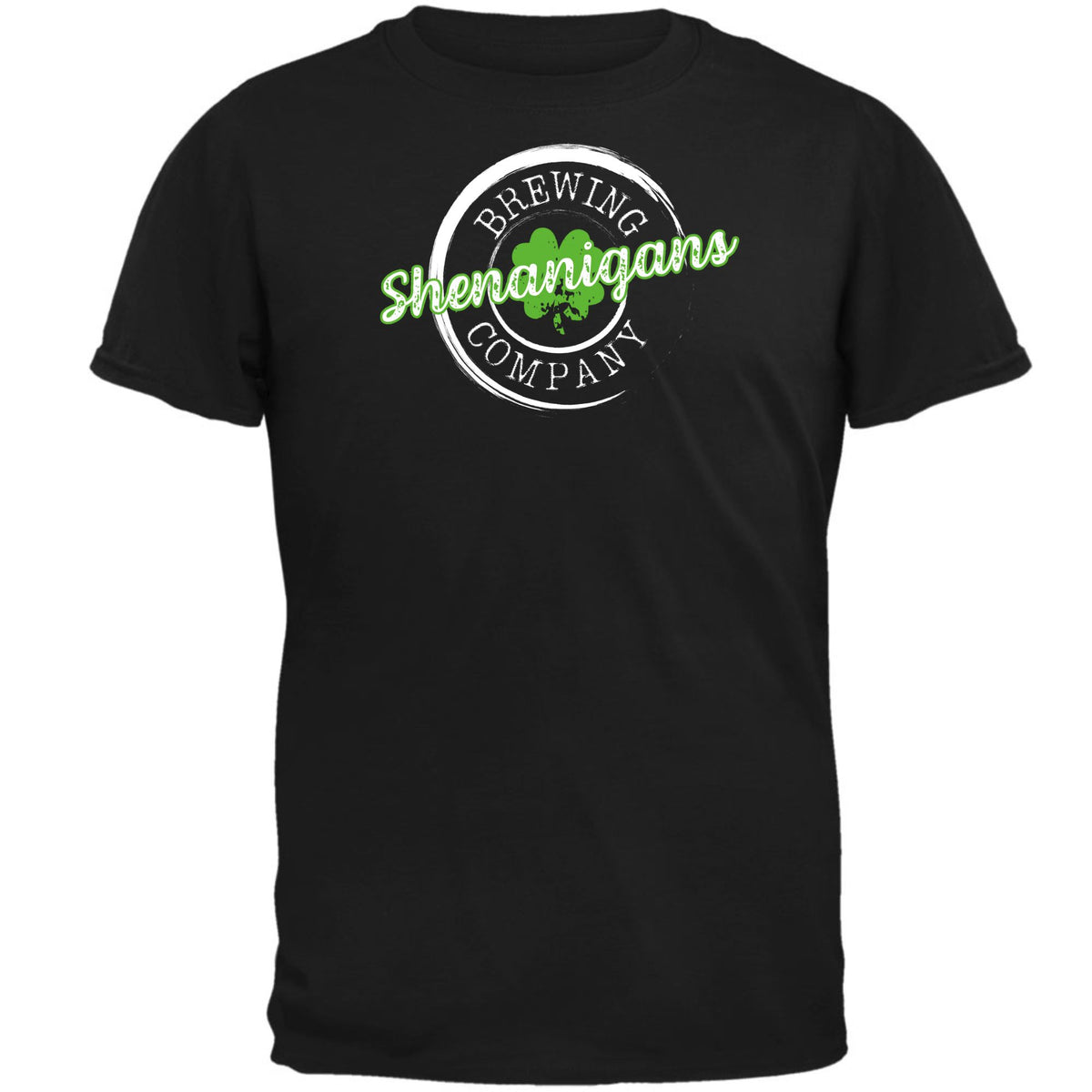 St Patricks Day Shenanigans Brewing Company Mens T Shirt Men's T-Shirts Oldglory.com SM Black 