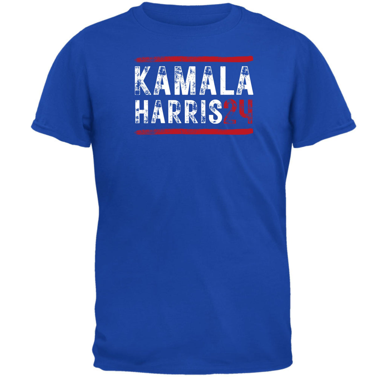 Election 2024 Kamala Harris 24 Stencil Art Mens T Shirt Men's T-Shirts Oldglory.com SM Royal 