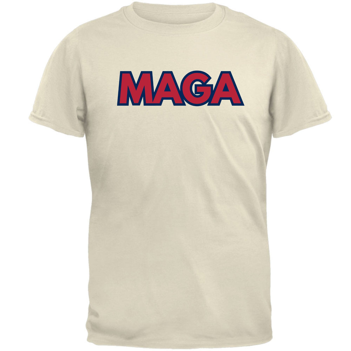 MAGA Donald Trump 47 Vintage Baseball Style Mens T Shirt Men's T-Shirts Oldglory.com SM Natural 