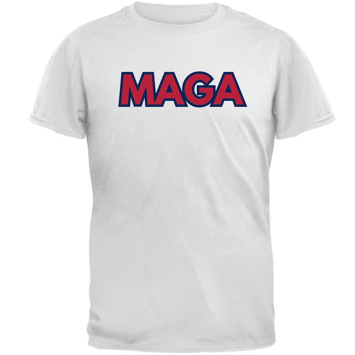 MAGA Donald Trump 47 Vintage Baseball Style Mens T Shirt Men's T-Shirts Oldglory.com SM White 