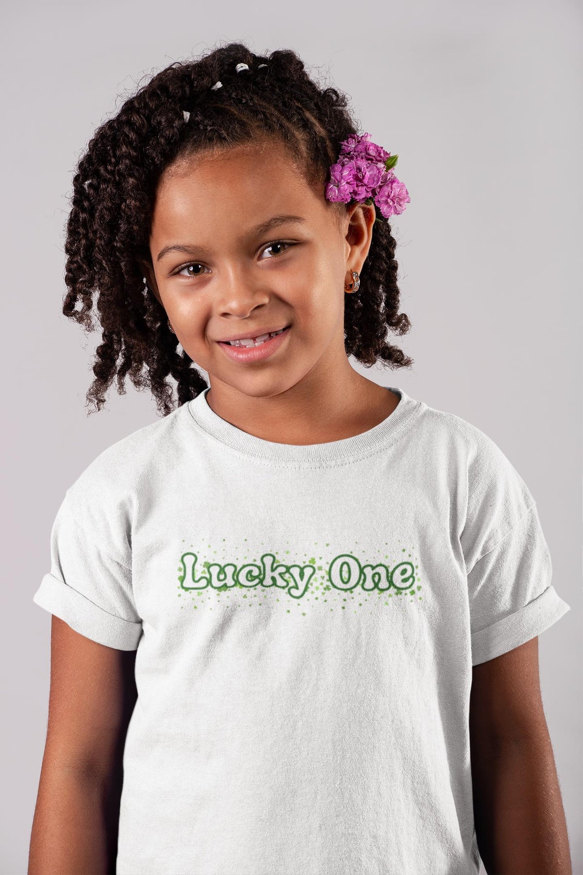 St. Patricks Day Clover Filled Lucky One Youth Short Sleeve T Shirt Youth T-Shirts Oldglory.com