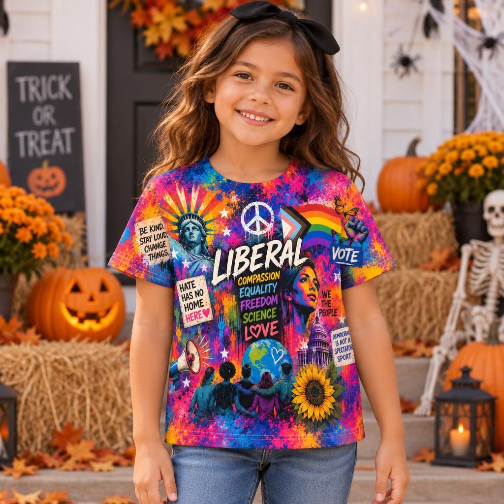 Liberal Pride Collage All Over Toddler T-Shirt