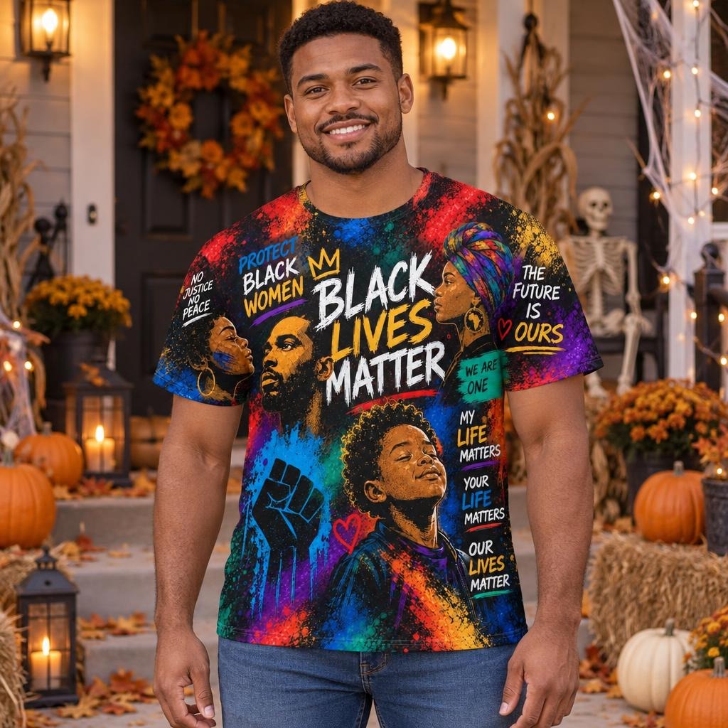 Black Lives Matter Unity Collage All Over Men's T-Shirt