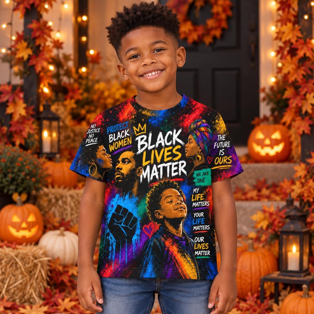 Black Lives Matter Unity Collage All Over Toddler T-Shirt