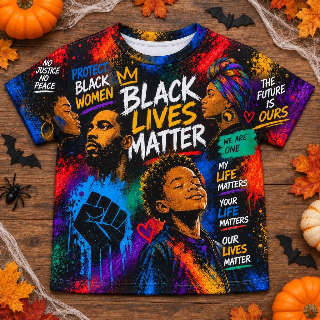 Black Lives Matter Unity Collage All Over Toddler T-Shirt