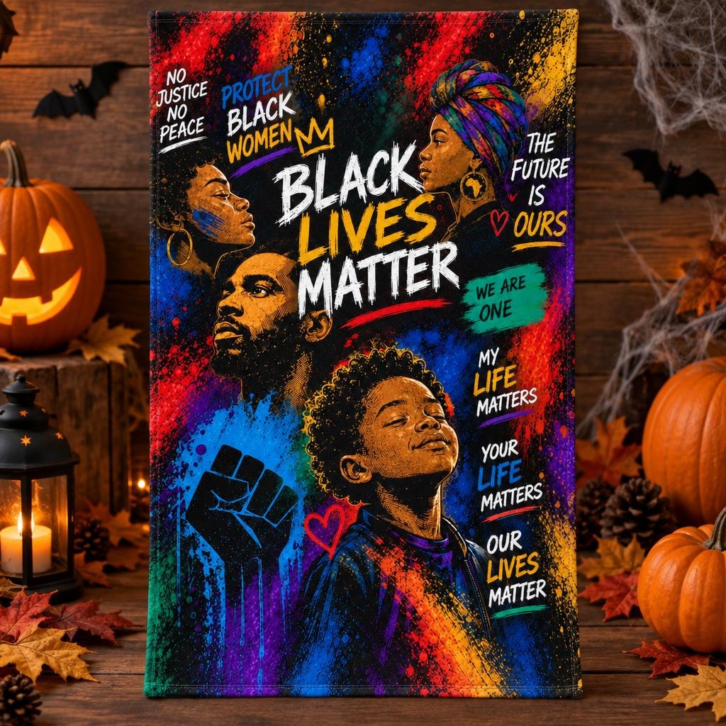 Black Lives Matter Unity Collage All Over Sports Towel