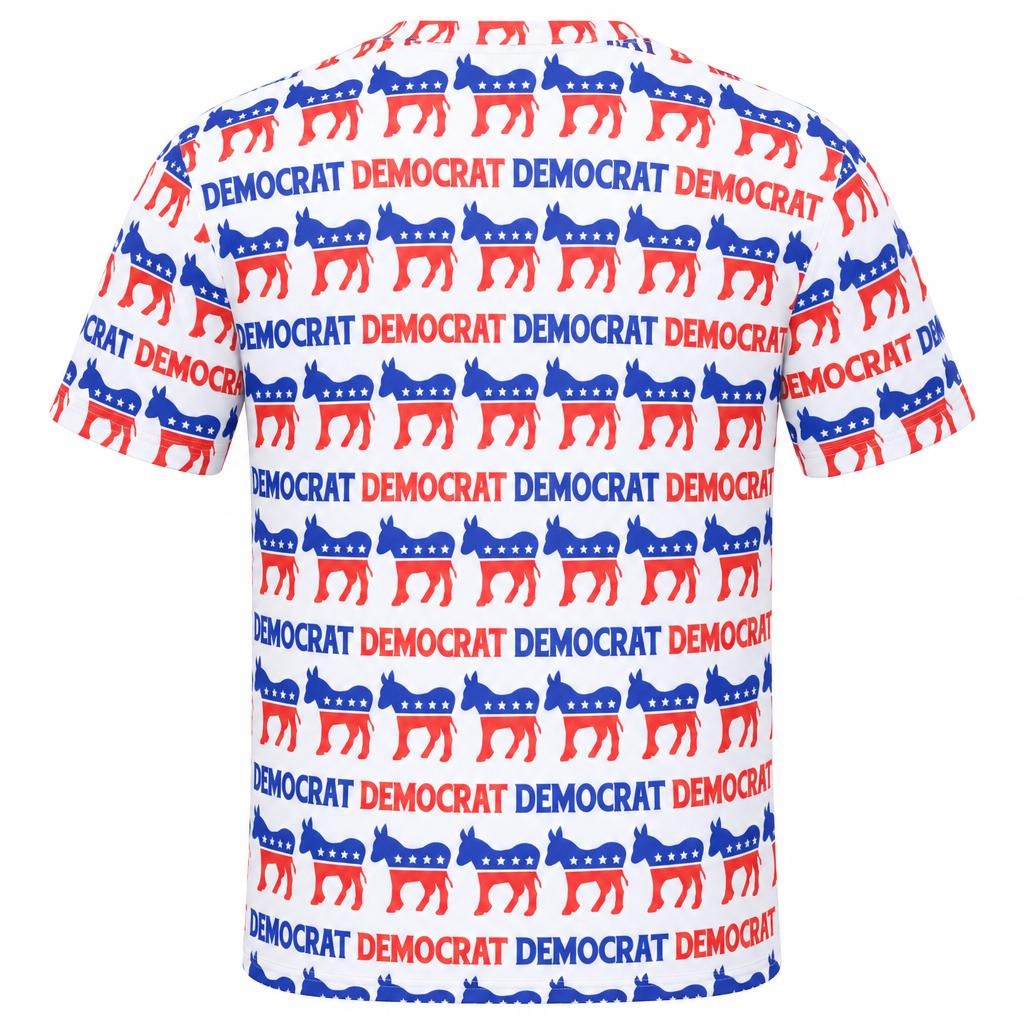 Democratic Donkey Pattern All Over Men's T-Shirt
