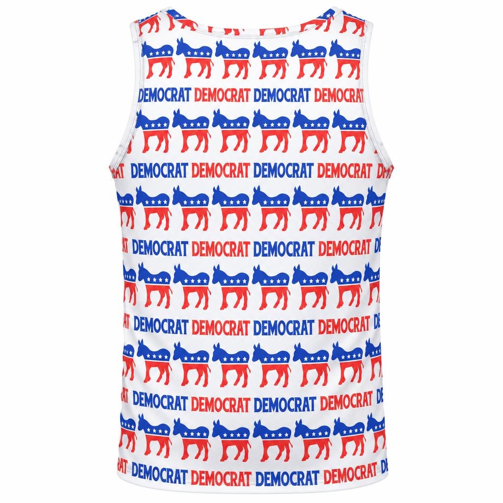 Democratic Donkey Pattern All Over Men's Tank Top