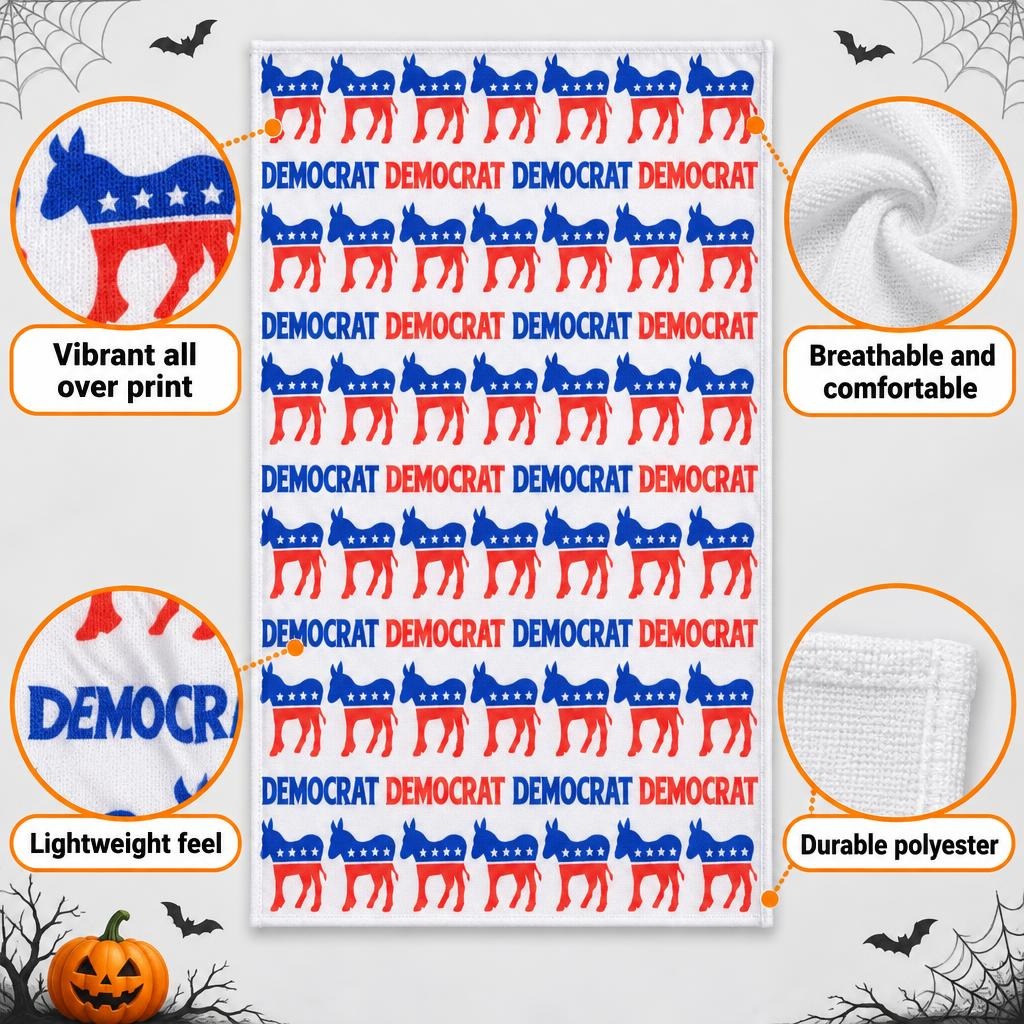 Democratic Donkey Pattern All Over Sports Towel