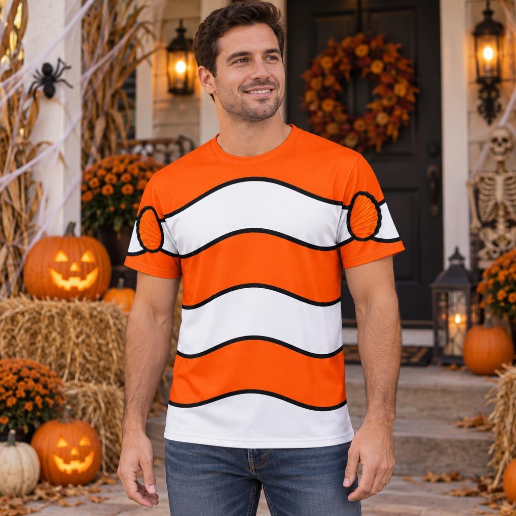 Orange Clownfish Costume All Over Men's T-Shirt