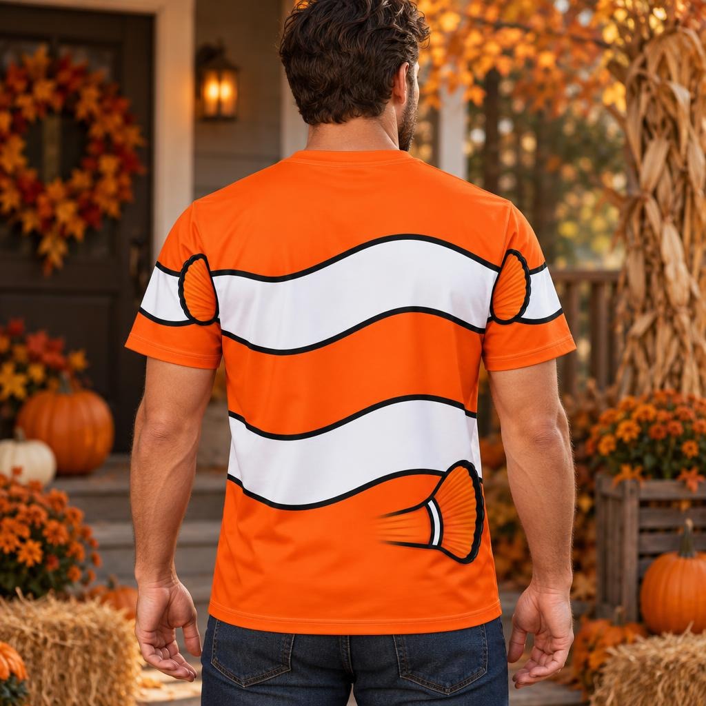 Orange Clownfish Costume All Over Men's T-Shirt