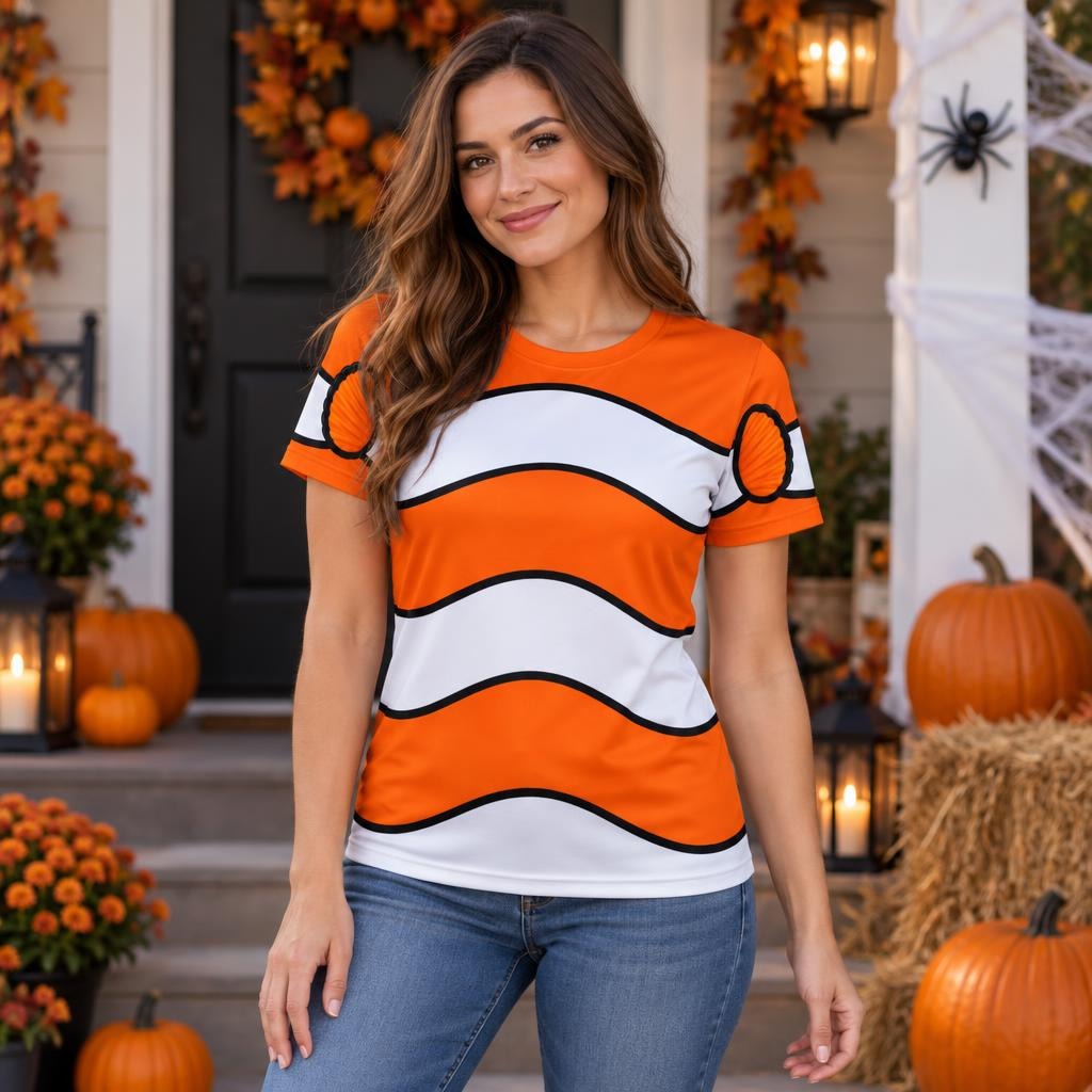 Orange Clownfish Costume All Over Women's T-Shirt