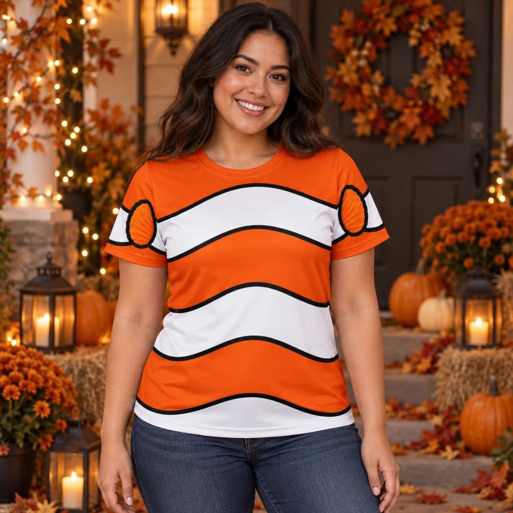 Orange Clownfish Costume All Over Women's T-Shirt
