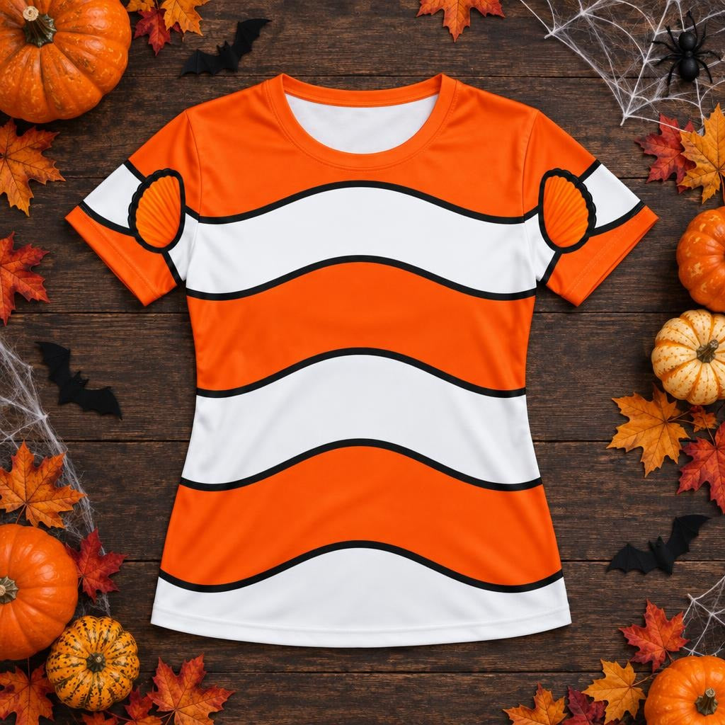 Orange Clownfish Costume All Over Women's T-Shirt