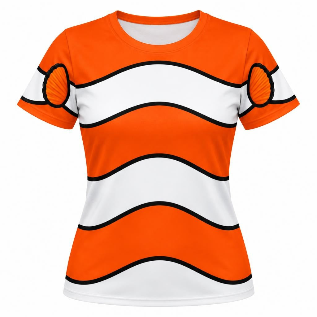 Orange Clownfish Costume All Over Women's T-Shirt