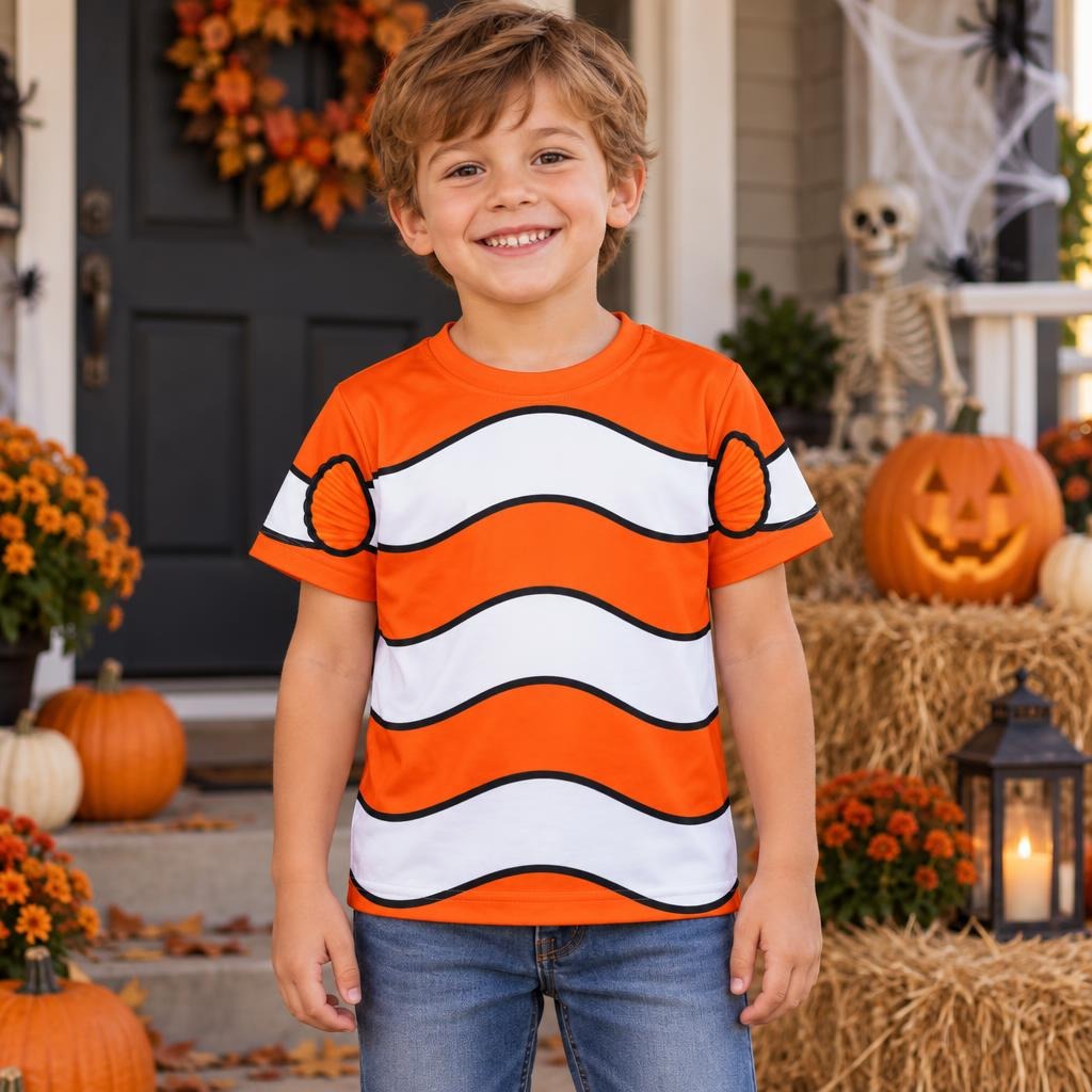 Orange Clownfish Costume All Over Toddler T-Shirt