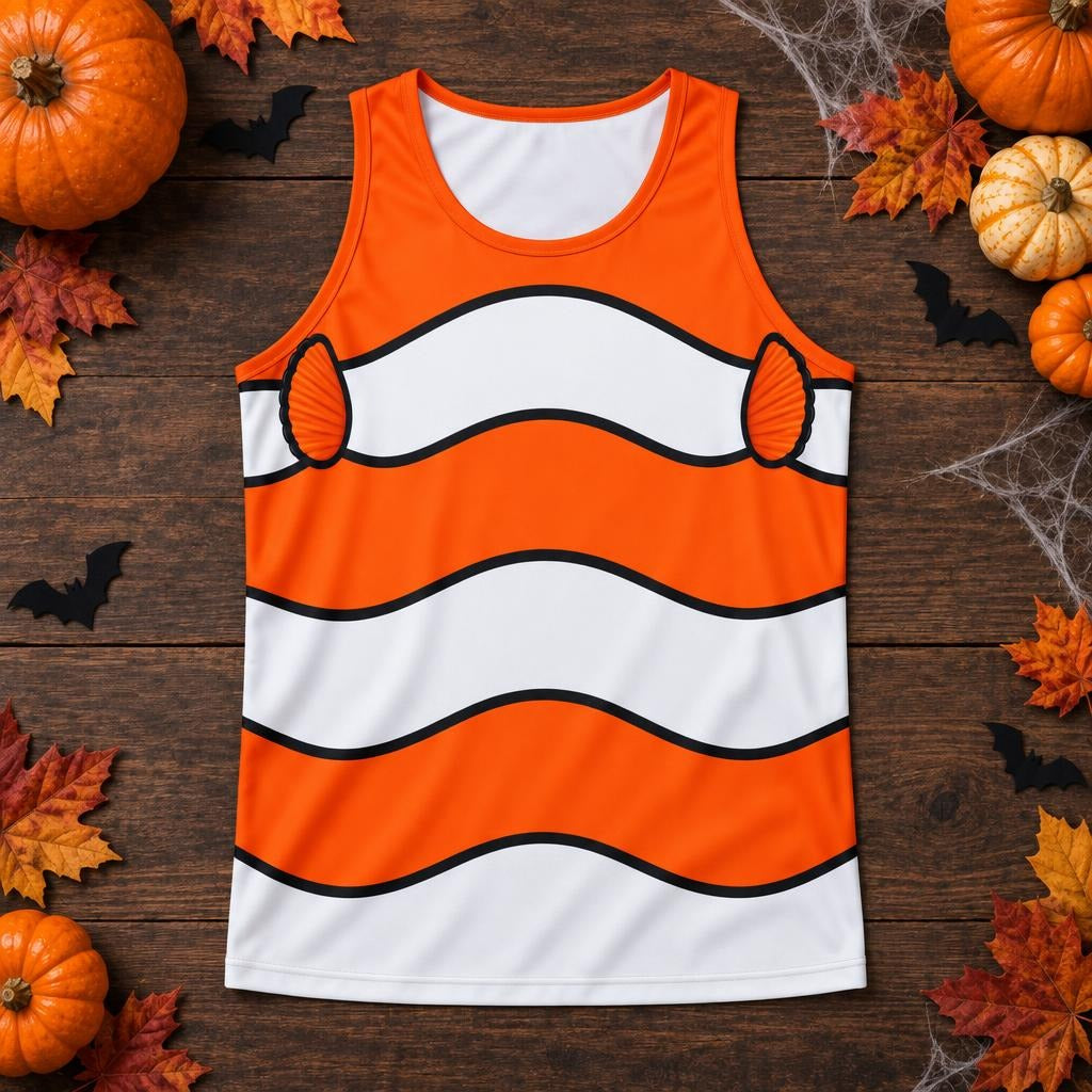Orange Clownfish Costume All Over Men's Tank Top