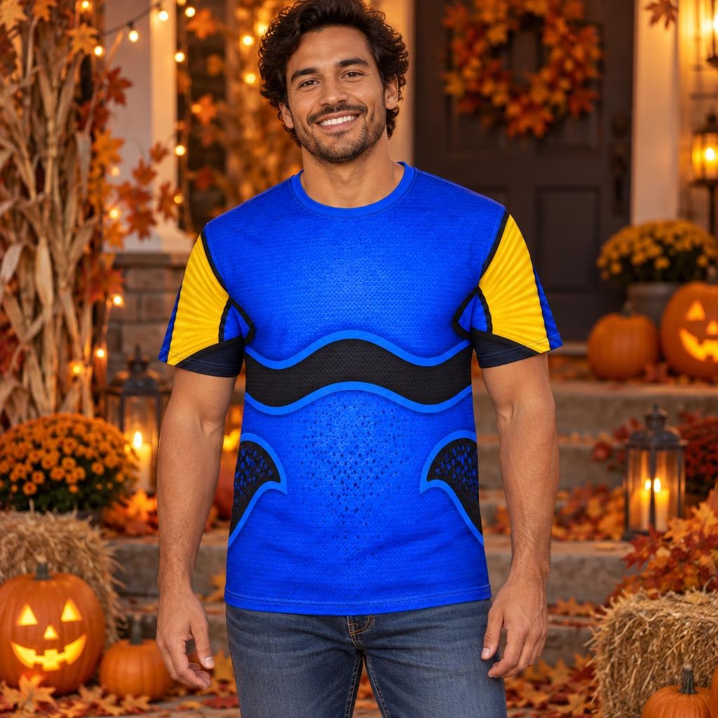 Blue Tang Fish Costume All Over Men's T-Shirt