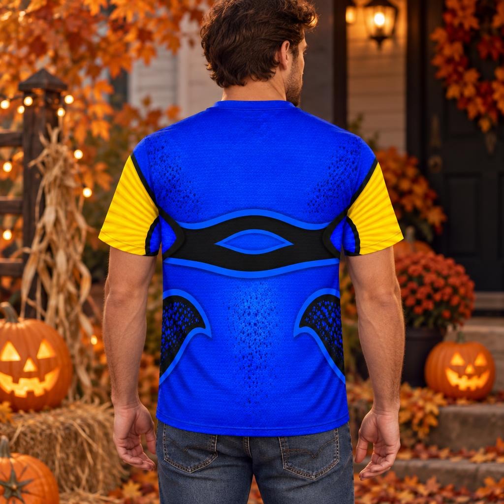 Blue Tang Fish Costume All Over Men's T-Shirt
