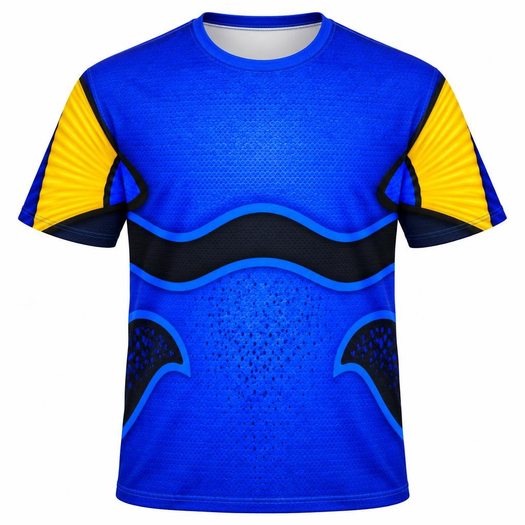 Blue Tang Fish Costume All Over Men's T-Shirt