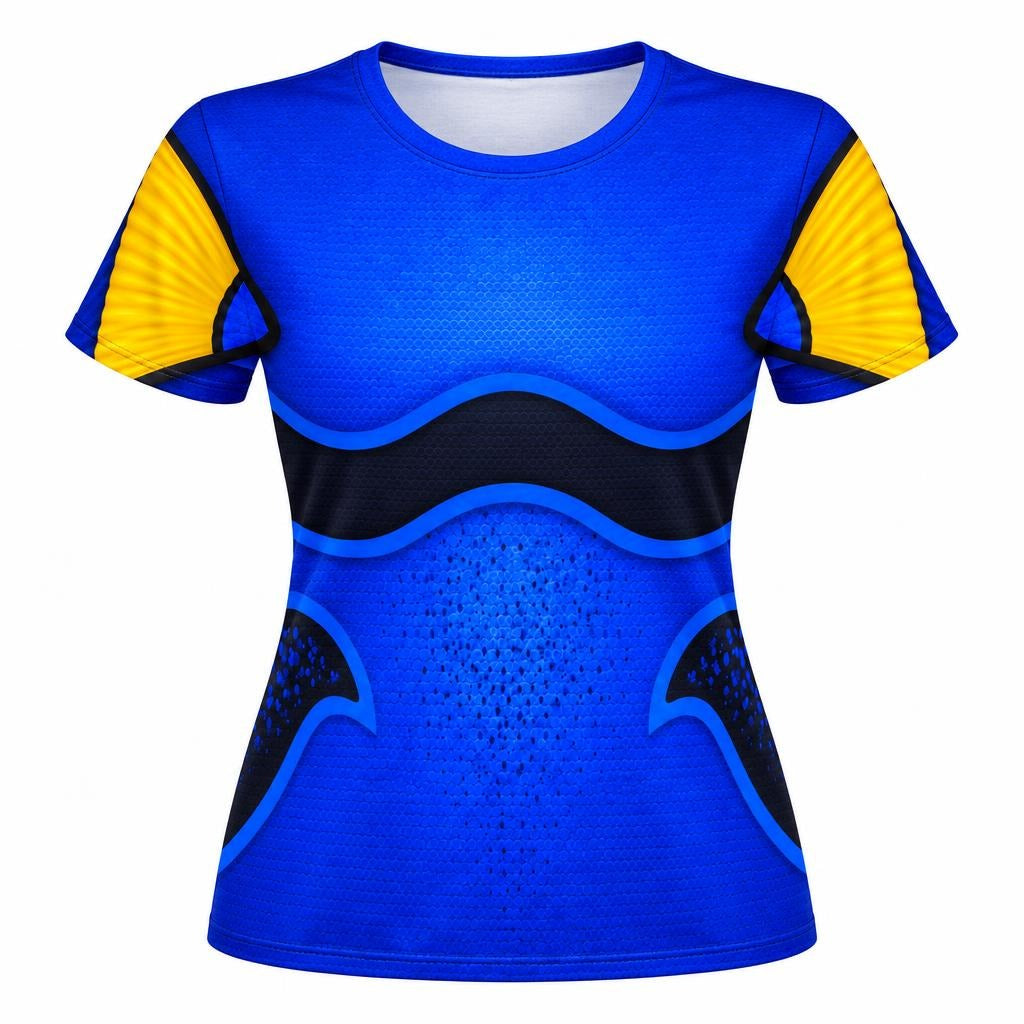 Blue Tang Fish Costume All Over Women's T-Shirt