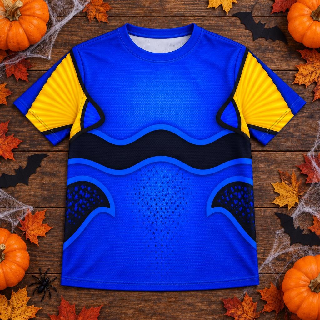 Blue Tang Fish Costume All Over Youth T-Shirt