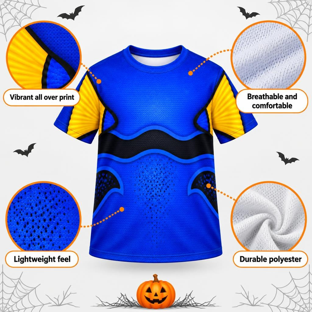 Blue Tang Fish Costume All Over Youth T-Shirt