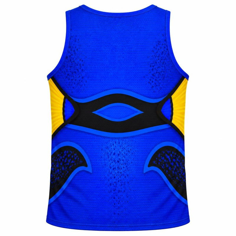 Blue Tang Fish Costume All Over Men's Tank Top Men's Tank Tops Old Glory