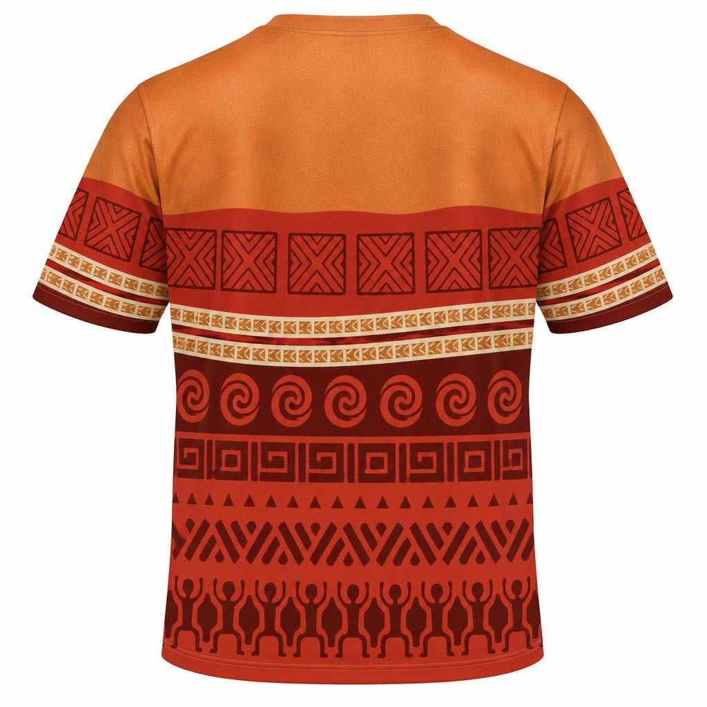 Polynesian Island Princess Costume All Over Men's T-Shirt