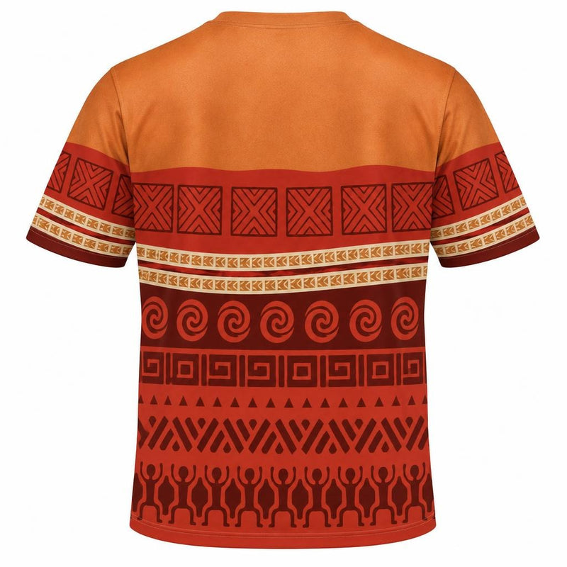 Polynesian Island Princess Costume All Over Men's T-Shirt Men's T-Shirts Old Glory