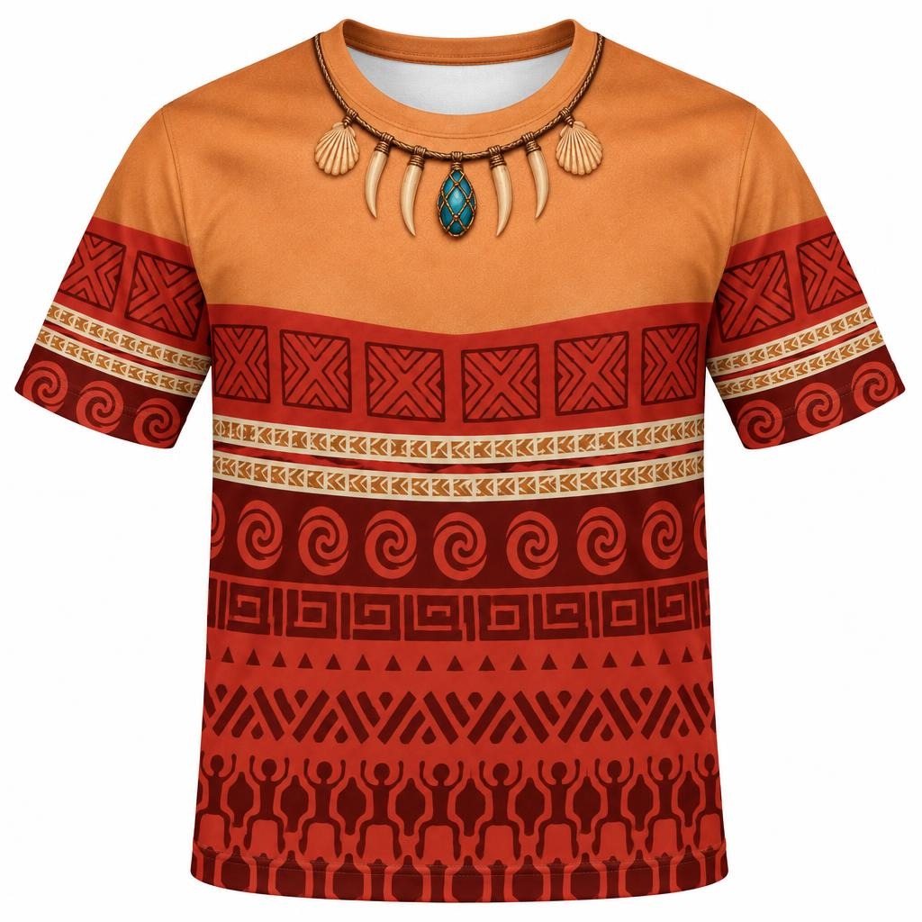 Polynesian Island Princess Costume All Over Men's T-Shirt