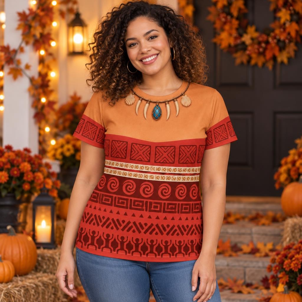 Polynesian Island Princess Costume All Over Women's T-Shirt