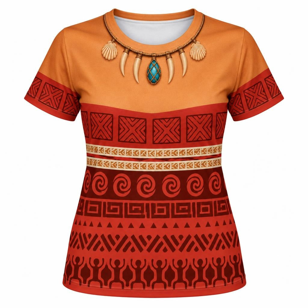 Polynesian Island Princess Costume All Over Women's T-Shirt