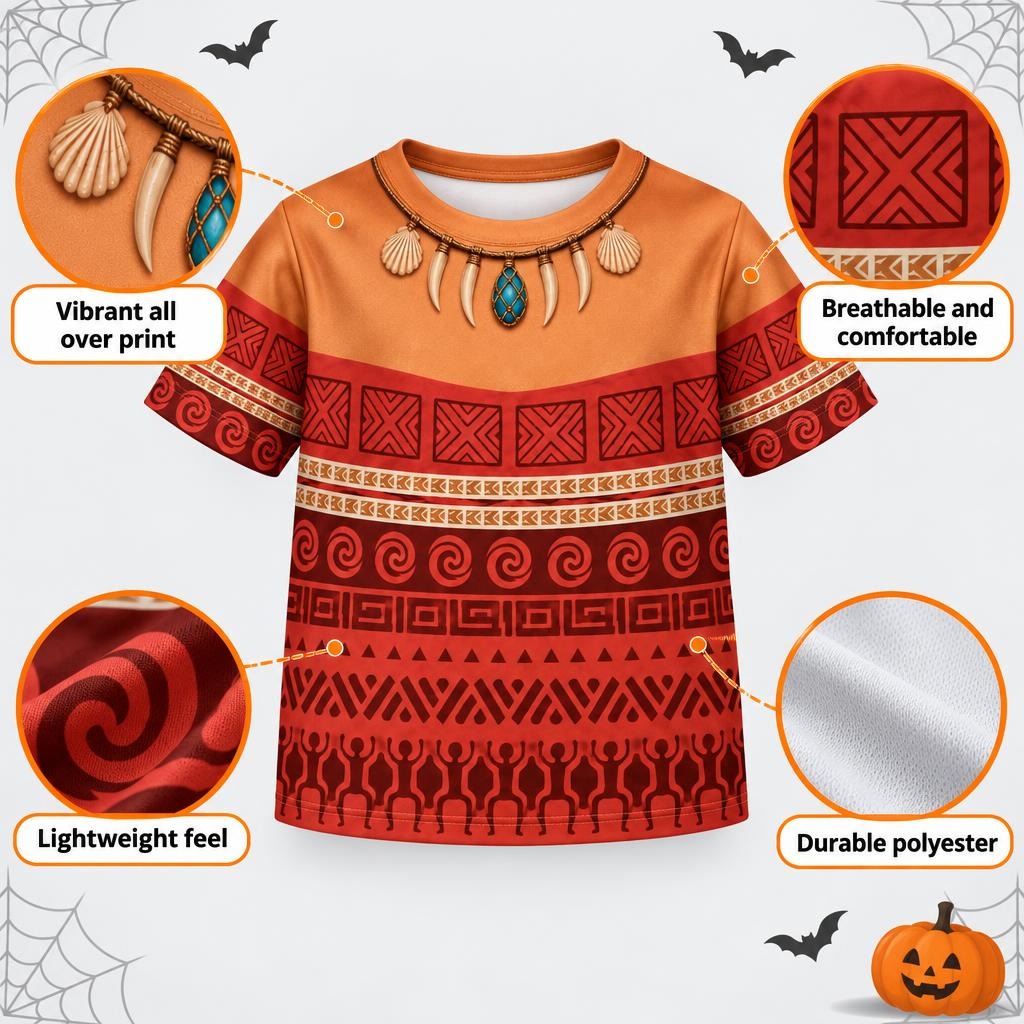 Polynesian Island Princess Costume All Over Toddler T-Shirt