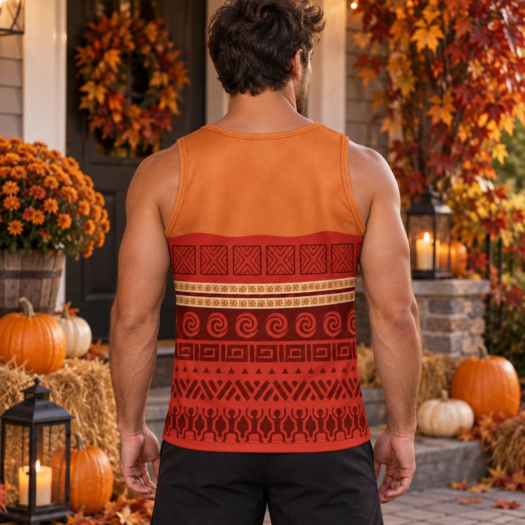 Polynesian Island Princess Costume All Over Men's Tank Top