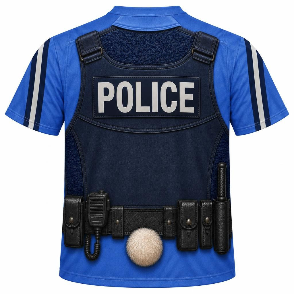 Bunny Police Officer Costume All Over Men's T-Shirt