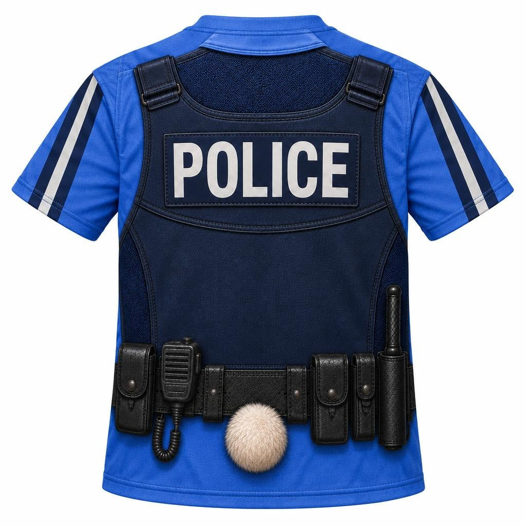 Bunny Police Officer Costume All Over Youth T-Shirt
