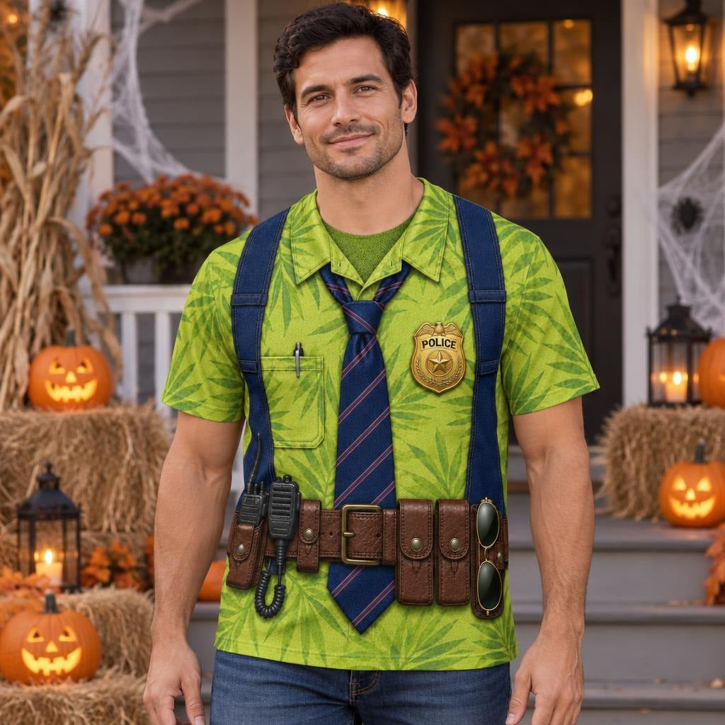 Fox Police Officer Costume All Over Men's T-Shirt