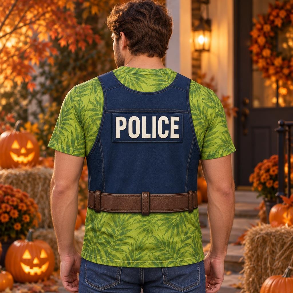 Fox Police Officer Costume All Over Men's T-Shirt