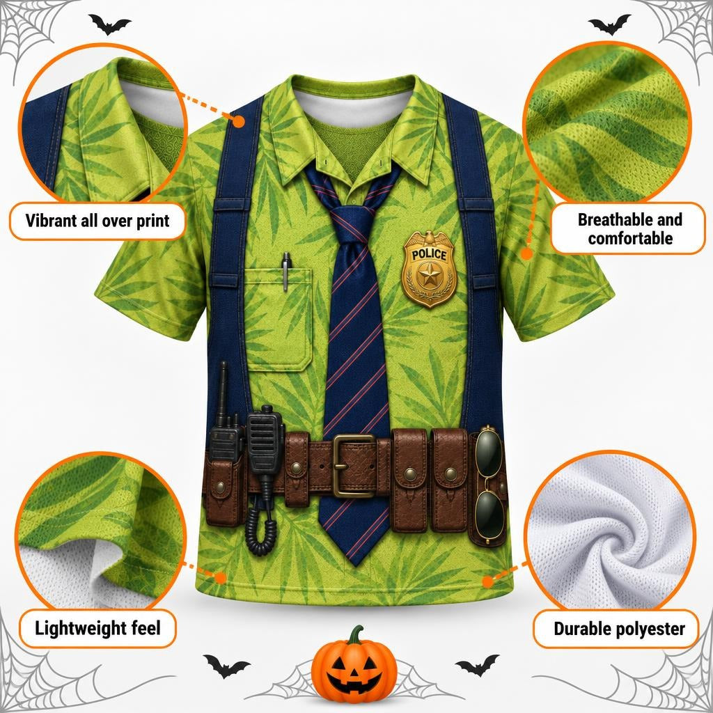 Fox Police Officer Costume All Over Men's T-Shirt