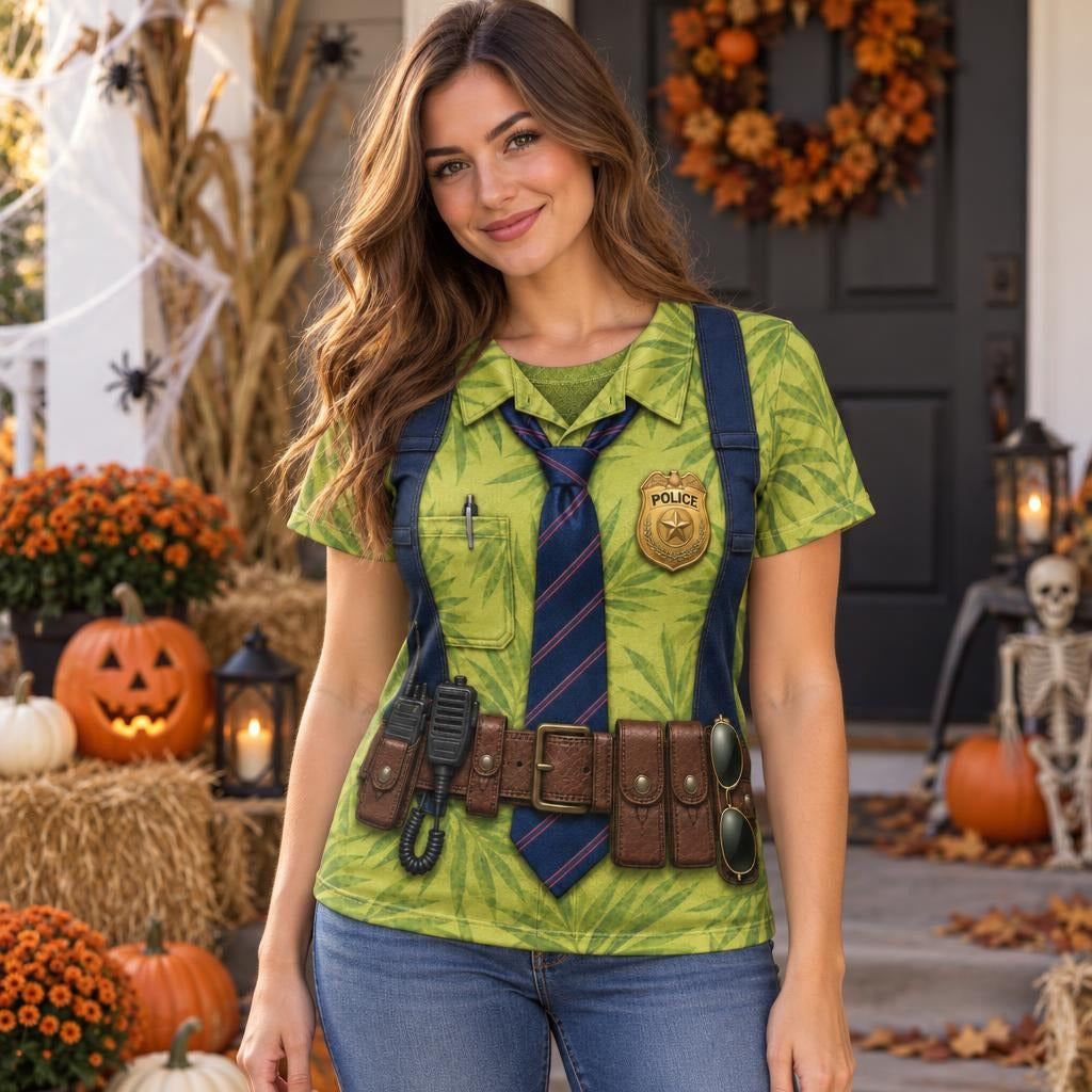 Fox Police Officer Costume All Over Women's T-Shirt