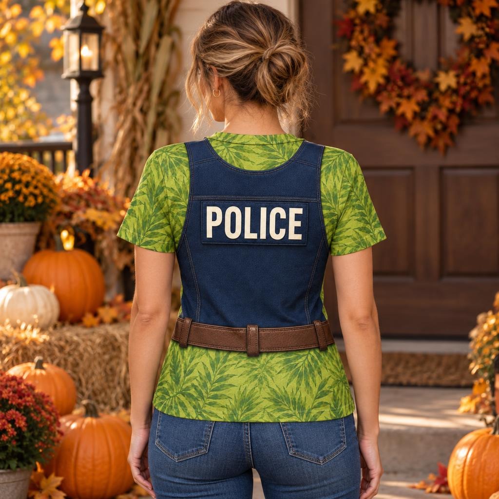 Fox Police Officer Costume All Over Women's T-Shirt