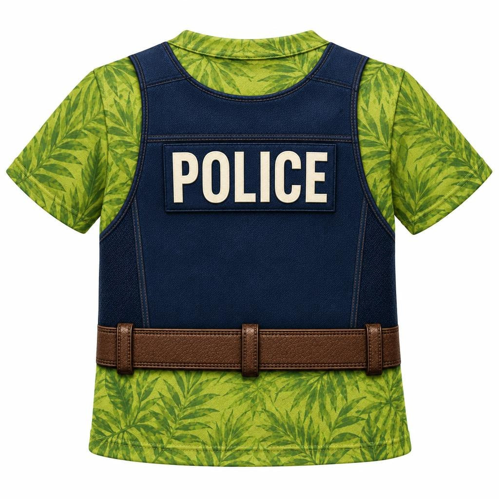 Fox Police Officer Costume All Over Toddler T-Shirt