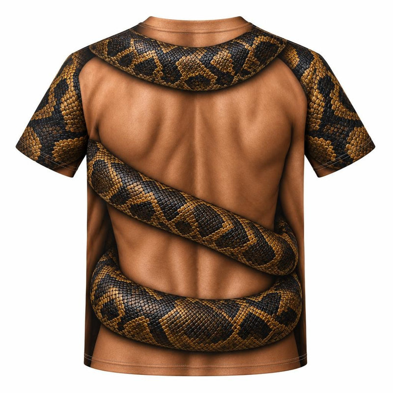 Muscular Snake Charmer Costume All Over Youth T-Shirt Youth T-Shirts Old Glory