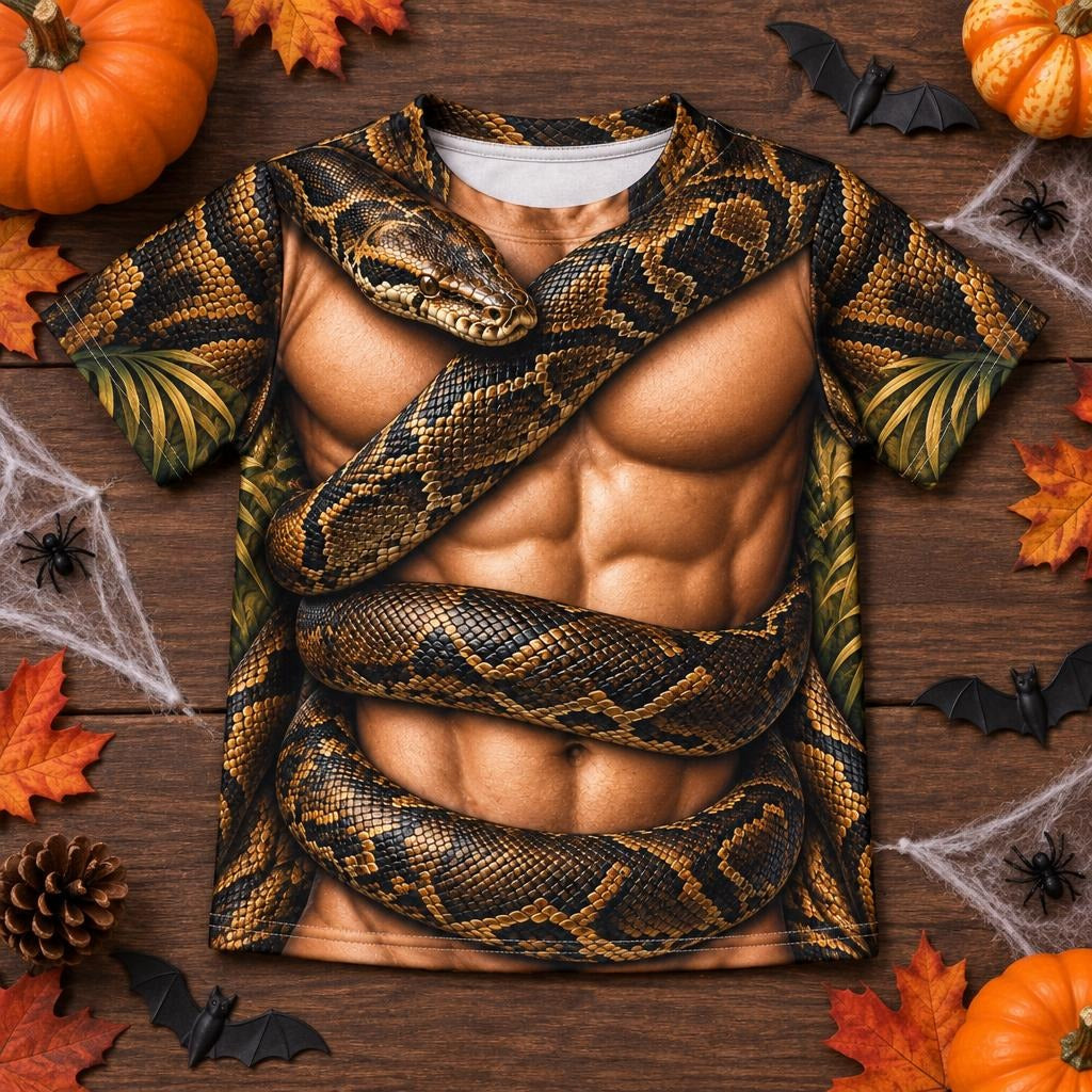 Muscular Snake Charmer Costume All Over Toddler T-Shirt