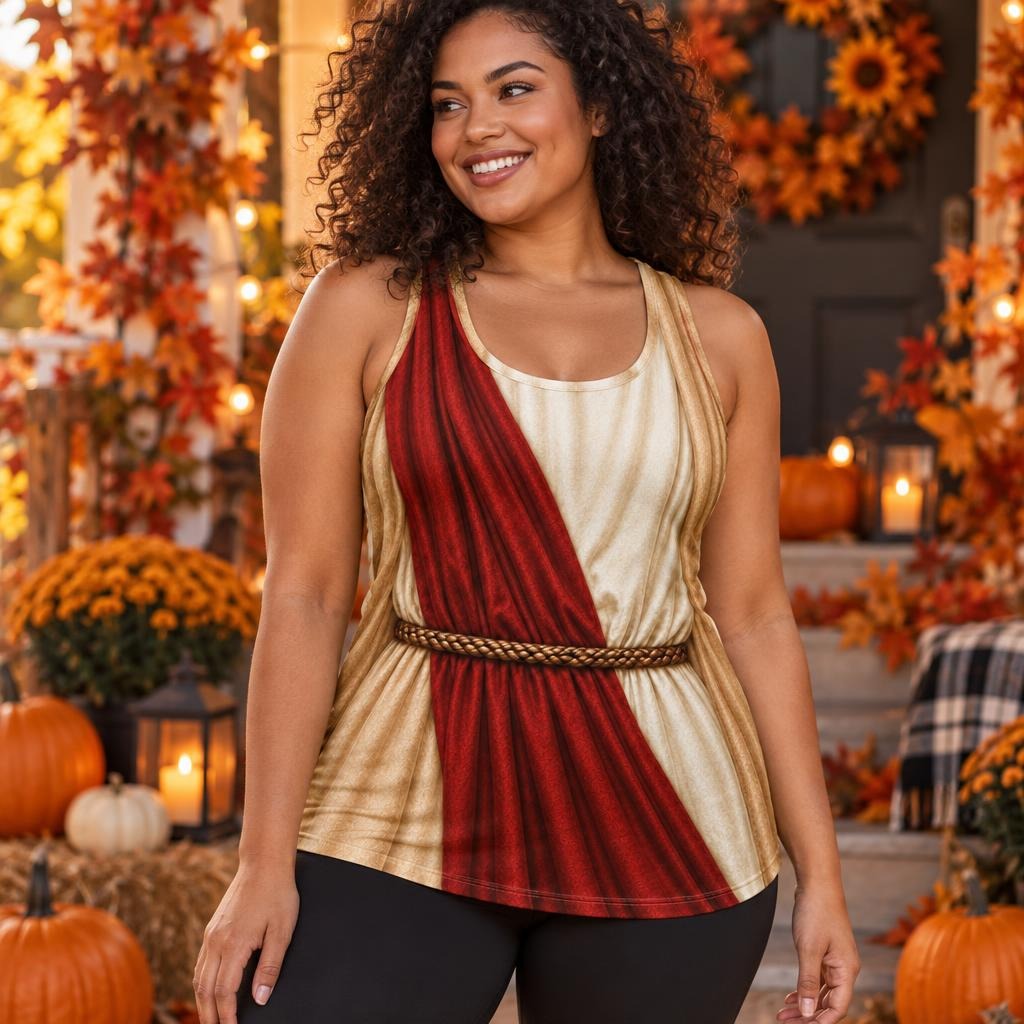 Biblical Robe Costume All Over Women's Racerback Tank Top